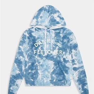 Daniel w. Fletcher Blue Tie-Dye Men's Sweater